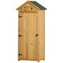 Садовый инструментальный шкаф Outsunny 77x54,2x179 см, светло-коричневый