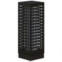 Садовый светильник на солнечных батареях Outsunny 15,5x15,5x46 см, черный.