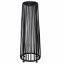 Sodo šviestuvas su saulės baterija Outsunny 21,5x21,5x61cm., juodos spalvos
