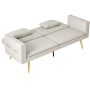 Диван-кровать Homcom 181x73x78,5см, песочно-золотого цвета