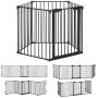 Вольер для собак PawHut 300x3x74,5см, черного цвета
