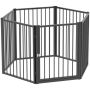 Вольер для собак PawHut 120x60x76см, черного цвета