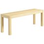 Скамейка Homcom 120x33x45 см, светло-коричневая.