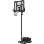 Vaikiškas krepšinio lankas su stovu Sportnow 110x75x370cm., juodos spalvos
