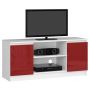 TV staliukas RTV K120, baltos/raudonos spalvos