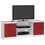 TV staliukas RTV K120, baltos/raudonos spalvos
