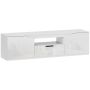 TV staliukas Homcom 160x38x43cm., baltos spalvos
