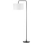 Торшер Homcom 64x38x163,5см, черно-белый
