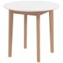 Valgomojo stalas Homcom 75x75x76cm., baltos/šviesiai rudos spalvos