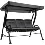 Lauko sūpynės Outsunny 200x120x170cm., tamsiai pilkos/juodos spalvos