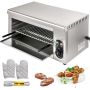 Salamander elektrinis nerūdijančio plieno raclette grilis, 2000 W, 50–300 ℃