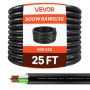 25 pėdų 6 AWG elektros maitinimo kabelio prailgintuvas, vario viela