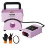 Kepurių terminio preso mašina, mini, violetinė, 5,9x3,15 col. šildymo plokštė