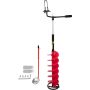 Ledo grąžtas 8 colių su reguliuojamu prailginimu ir guminė rankena