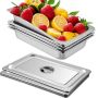 4 nerūdijančio plieno garinimo keptuvės, 13 L, 20,9x12,8x3,9 colių