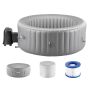 Pripučiama lauko SPA vonia, 2–4 asmenims, 1800x660 mm, pilka, PVC, su filtru ir purkštukais