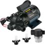 Skalavimo siurblys 12 V, 26 l/min, 4 barai, kemperiams ir laivams