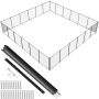 Ограждение для бассейна из ПВХ, 1,2 x 21,9 м, безопасное для детей, съемное.