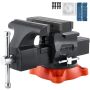 Dvikrypčiai kaliojo ketaus spaustuvai 140 mm, 360° pasukami
