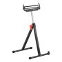 Ritininis stovas su poliruoto plieno ritine, reguliuojamas aukštis 69–109 cm, keliamoji galia 113 kg