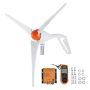 500 W vėjo turbinos generatorius 12 V, 3 mentės, MPPT valdiklis, anemometras