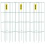 Pomidorų narveliai, 14,6x14,6x39,4 cm, 3 vnt., žali, plieniniai su PVC danga