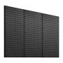Metalinės perforuotos plieninės lentos 24x12", juodos, 3 vnt., sieninis organizatorius