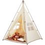 Vaikiška tipi žaidimų palapinė 1-5 m., sulankstoma, smėlio spalvos