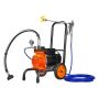 Diafragminis beoris dažų purkštuvas, 900 W, 1800 psi, su vežimėliu ir prailginimo strypu