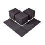 Sujungiamos plastikinės terasos plytelės, 54 vnt., 12"x12", tamsiai rudos