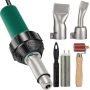 Plastiko suvirinimo aparatas, 1600 W, 220 V, 4 vnt. PVC pistoletai, reguliuojama temperatūra 40–600 ℃