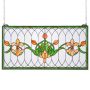 Vitražo lango plokštė, 810x433 mm, tiffany stiliaus, pakabinama