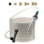 Akvariumo žvyro siurblys su PVC žarna ir adapteriais, sifonas