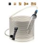 Akvariumo žvyro sifoninis siurblys su PVC žarna ir adapteriais