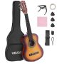 Klasikinė medinė gitara 780 mm pradedantiesiems su priedais