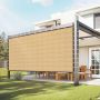 Saulės apsaugos pergolės uždanga 12x20 pėdų, HDPE, smėlio spalvos