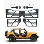 Jeep vamzdinės durys, 4 durų, medžioklės stilius, su galinio vaizdo veidrodėliais, tinka 2007–2018 m. wrangler JK