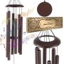 Vėjo varpučių rinkinys laukui, 1143 mm, 6 vamzdeliai, bronzos spalvos