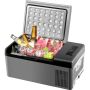 Nešiojamas automobilinis šaldytuvas-šaldiklis, 15 L, 12V/24V, USB, dviejų zonų