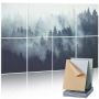 8 vnt. garsui nepralaidžių lipnių sienų plytelių rinkinys 63x23,6x0,4 cm