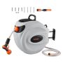 Ištraukiama sodo žarnos ritė 1/2" x 131 pėd., sieninė, 9 antgaliai, automatinė