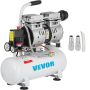 Oro kompresorius be alyvos, 9 L, 550 W, tylus, su vario varikliu