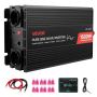 1500 W sinusinis keitiklis 12 V į 230 V su USB ir nuotoliniu valdymu