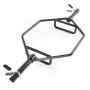 Trap bar hex štanga 50 mm, 360 kg, juoda, jėgos treniruotėms
