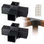 Комплект кронштейнов для перголы 10,2x10,2 см, 2 шт., 4-сторонние деревянные угловые соединители.