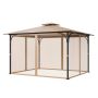 Замена сетчатых штор для уличных беседок 10x12x7 футов, 4-панельные боковые стенки.