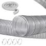 Dulkių surinkimo žarna, 10,2 cm x 609,6 cm, PVC, skaidri, lanksti