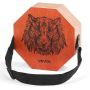 Medinis cajon būgnas su vidinėmis gitaros stygomis, 29,5x29,5x10 cm