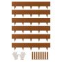 Plieninis lankstus sodo kraštovaizdžio apvadas, 40 x 8 colių, 6 vnt.