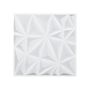 3D PVC sienų plokštės, 33 vnt., 11,8x11,8 cm, matinės baltos